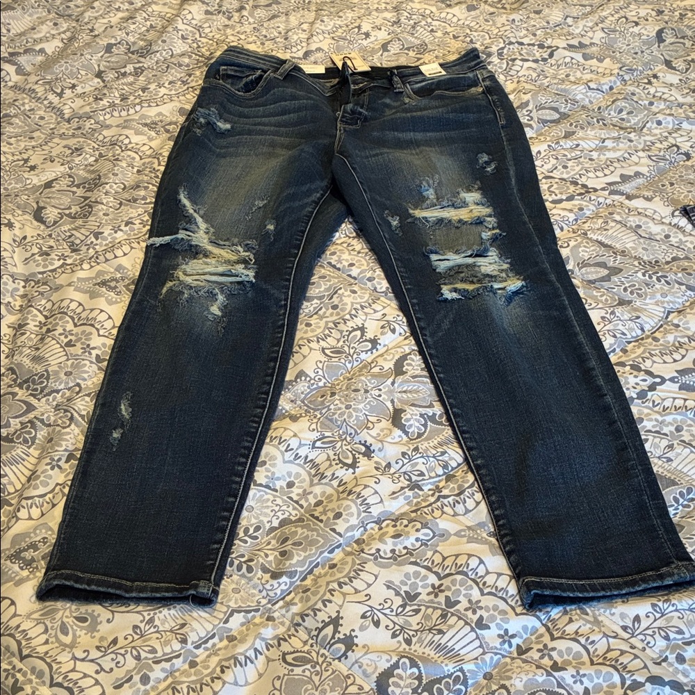 Judy Blue Dark Wash Boyfriend Jeans